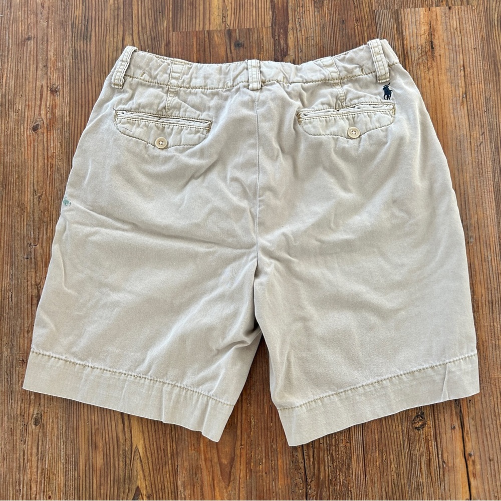 Polo Ralph Lauren Men’s Khaki Shorts Shorts Khaki 32 Classic Chino Flat Front